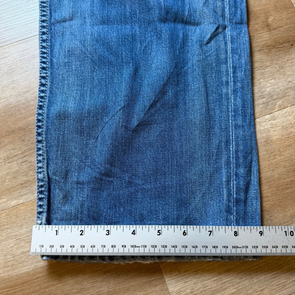 Diesel Larkee Jeans Men 38x34 Blue Regular Straight Leg Wash 008XR Button Fly - Picture 14 of 15